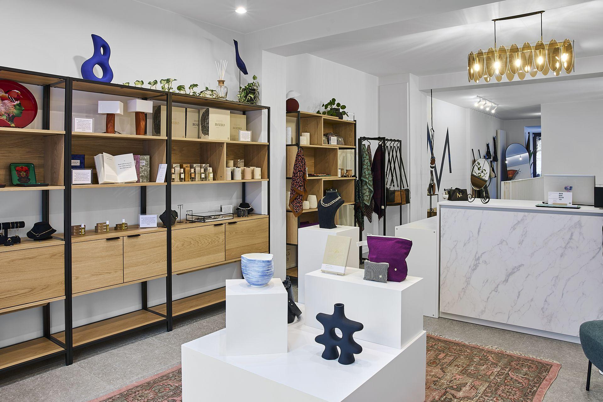 Intérieur de la boutique MIRA à Bruxelles