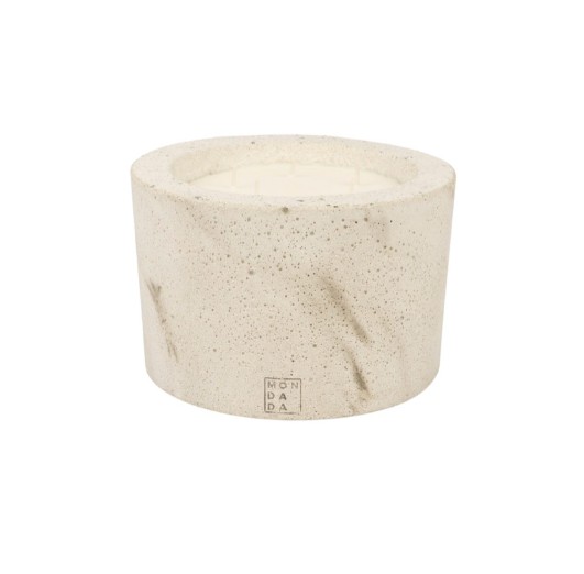 Bougie artisanale en béton par Mondada