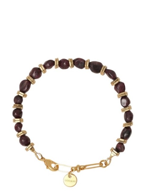 Collier pierres grenat et or